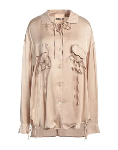 Aniye By Woman Shirt Sand Size 8 Viscose In Beige