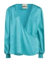 Aniye By Woman Shirt Turquoise Size 8 Polyester In Blue
