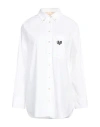 Aniye By Woman Shirt White Size 6 Cotton, Elastane In White
