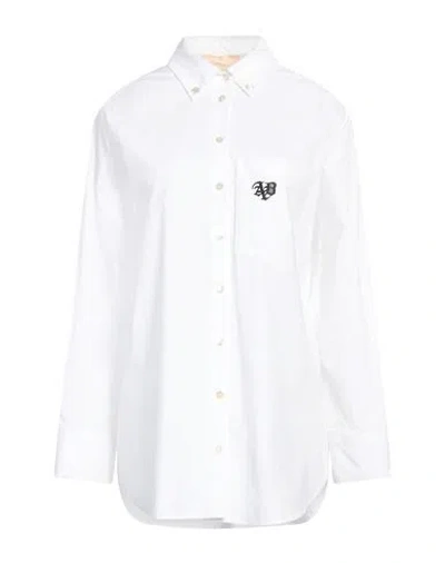 Aniye By Woman Shirt White Size 6 Cotton, Elastane
