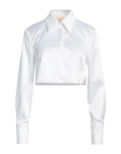 Aniye By Woman Shirt White Size 4 Polyester, Elastane In White