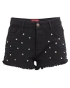 Aniye By Woman Shorts & Bermuda Shorts Black Size 25 Cotton In Black