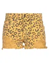 Aniye By Woman Shorts & Bermuda Shorts Marigold Size 28 Cotton In Yellow