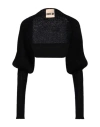 Aniye By Woman Shrug Black Size Onesize Mohair Wool, Polyamide, Wool