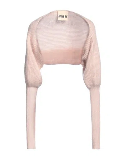 Aniye By Woman Shrug Blush Size Onesize Mohair Wool, Polyamide, Wool In Pink