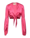 Aniye By Woman Shrug Fuchsia Size 6 Polyester, Elastane In Pink