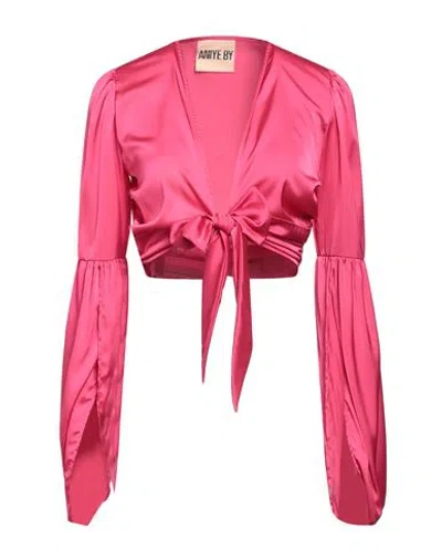 Aniye By Woman Shrug Fuchsia Size 6 Polyester, Elastane In Pink