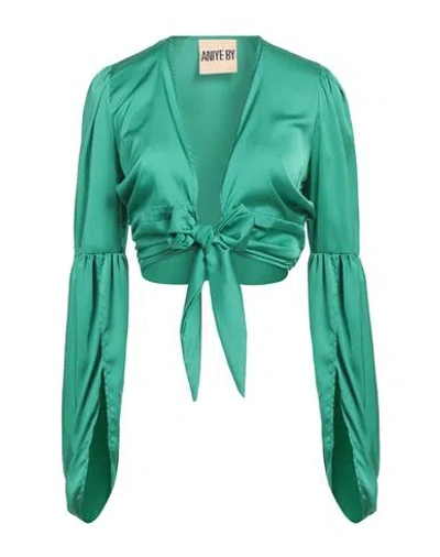 Aniye By Woman Shrug Green Size 6 Polyester, Elastane
