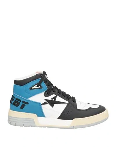 Aniye By Woman Sneakers White Size 10 Leather In Blue