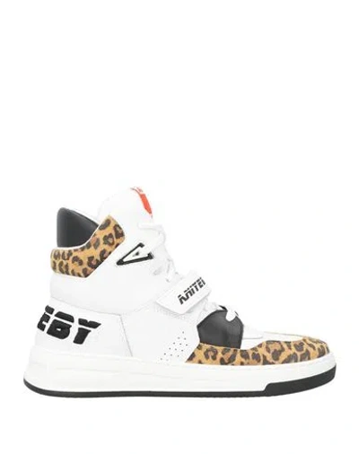 Aniye By Woman Sneakers White Size 10 Leather, Synthetic Material