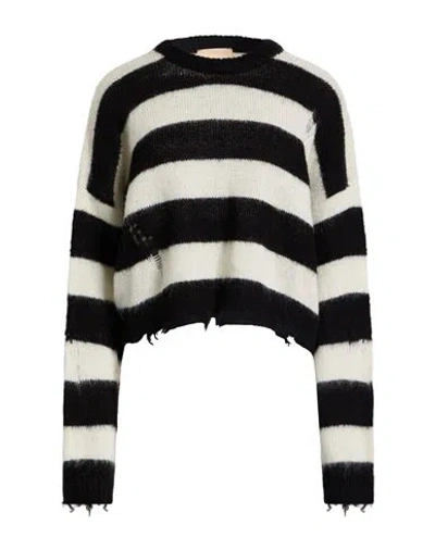 Aniye By Woman Sweater Beige Size M Polyamide, Alpaca Wool, Acrylic In Multi