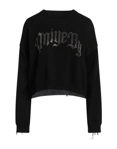 Aniye By Woman Sweater Black Size S Cotton