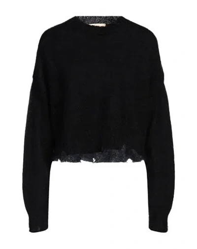 Aniye By Woman Sweater Black Size Xs Mohair Wool, Polyamide, Wool In Black