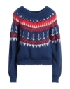 Aniye By Woman Sweater Blue Size Xs Acrylic, Mohair Wool, Polyamide, Wool In Blue