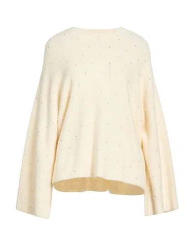 Aniye By Woman Sweater Cream Size M Polyamide, Acrylic, Alpaca Wool, Elastane In White