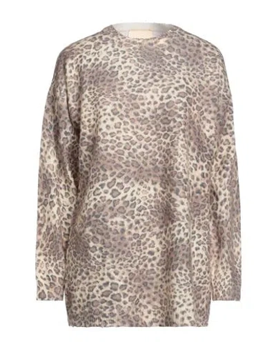 Aniye By Woman Sweater Cream Size M Polyester, Polyamide, Mohair Wool, Wool In White