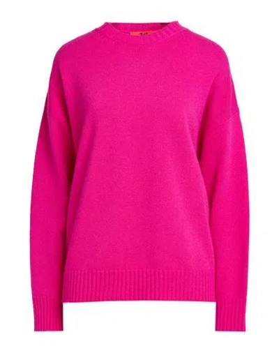 Aniye By Woman Sweater Fuchsia Size L Wool In Pink
