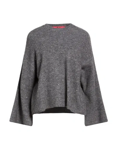 Aniye By Woman Sweater Grey Size M Polyamide, Acrylic, Alpaca Wool, Elastane In Gray