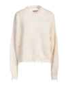 Aniye By Woman Sweater Ivory Size M Mohair Wool, Polyamide, Wool In Neutral