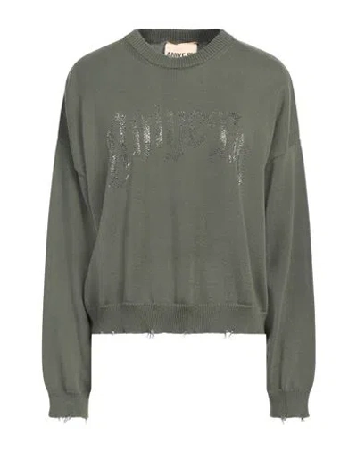 Aniye By Woman Sweater Military Green Size Xs Cotton