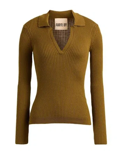 Aniye By Woman Sweater Military Green Size Xs Wool, Acrylic