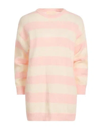 Aniye By Woman Sweater Pink Size M Mohair Wool, Polyamide, Wool In Neutral