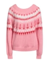 Aniye By Woman Sweater Pink Size S Acrylic, Mohair Wool, Polyamide, Wool