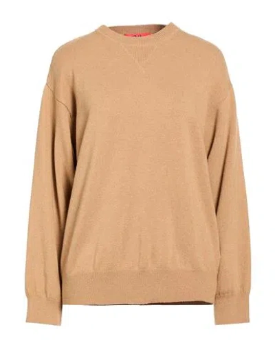 Aniye By Woman Sweater Sand Size M Polyamide, Wool, Viscose, Cashmere, Elastane In Brown