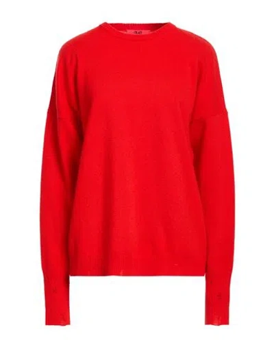 Aniye By Woman Sweater Tomato Red Size S Virgin Wool