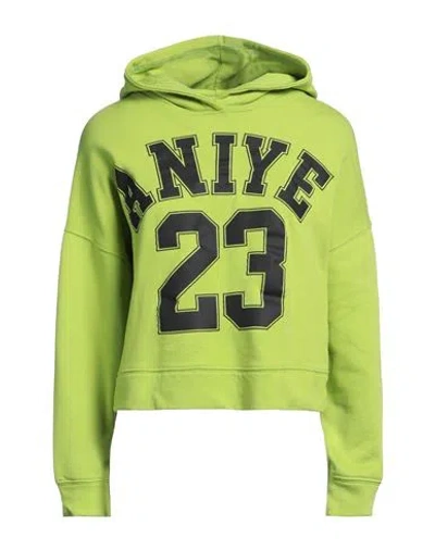 Aniye By Woman Sweatshirt Acid Green Size Onesize Cotton In Green