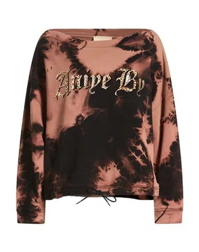 Aniye By Woman Sweatshirt Antique Rose Size 6 Cotton In Pink