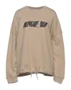 Aniye By Woman Sweatshirt Beige Size 8 Cotton