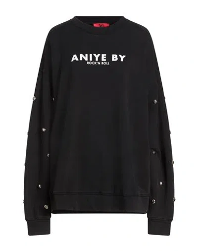 Aniye By Woman Sweatshirt Black Size M Cotton