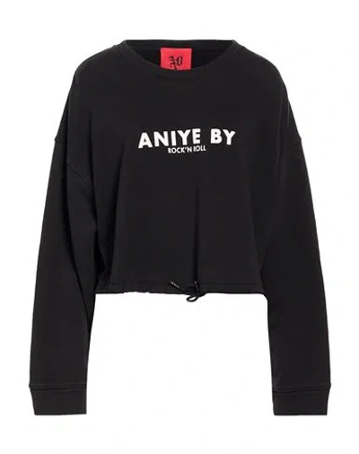 Aniye By Woman Sweatshirt Black Size M Cotton