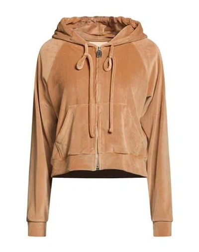 Aniye By Woman Sweatshirt Camel Size 8 Polyester, Elastane In Brown