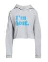 Aniye By Woman Sweatshirt Grey Size 6 Cotton, Polyester In Grey