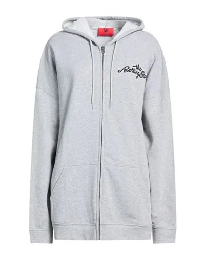 Aniye By Woman Sweatshirt Light Grey Size L Cotton, Polyester In Gray