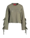 Aniye By Woman Sweatshirt Military Green Size S Cotton, Viscose In Green