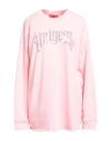Aniye By Woman Sweatshirt Pink Size L Cotton, Viscose