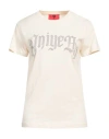Aniye By Woman T-shirt Beige Size S Cotton