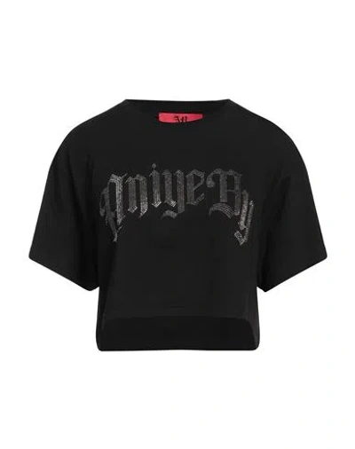 Aniye By Woman T-shirt Black Size L Cotton