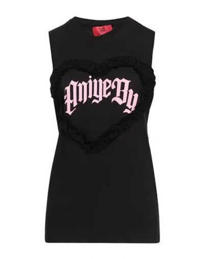Aniye By Woman T-shirt Black Size L Cotton