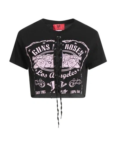 Aniye By Woman T-shirt Black Size M Cotton