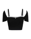 Aniye By Woman Top Black Size M Viscose, Polyester, Cotton In Black