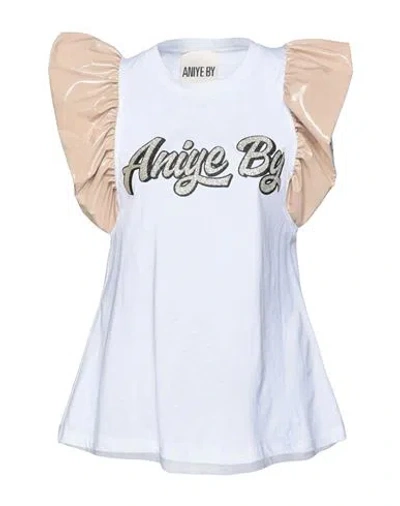 Aniye By Woman T-shirt Blush Size 8 Cotton, Polyester, Polyurethane In Pink