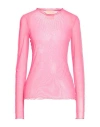 Aniye By Woman T-shirt Fuchsia Size 4 Polyester, Elastane In Pink