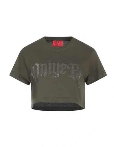 Aniye By Woman T-shirt Military Green Size M Cotton