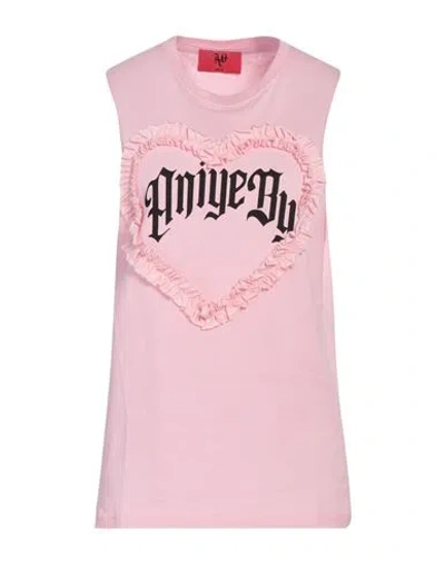 Aniye By Woman T-shirt Pink Size S Cotton