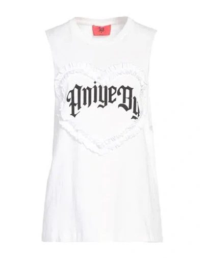 Aniye By Woman T-shirt White Size M Cotton