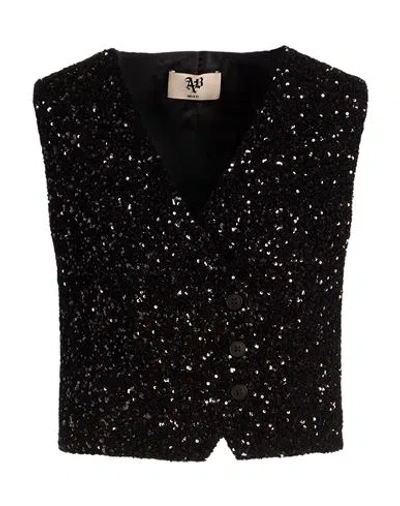 Aniye By Woman Tailored Vest Black Size S Polyester, Elastane